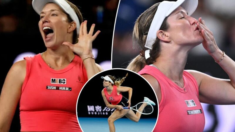 Danielle Collins blows kisses to heckling Australian Open crowd after win