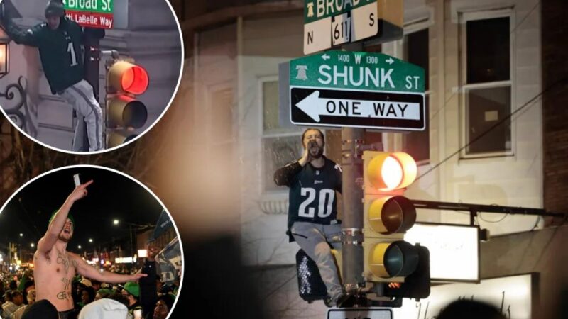 Eagles fans go wild in the streets after Super Bowl 2025 berth