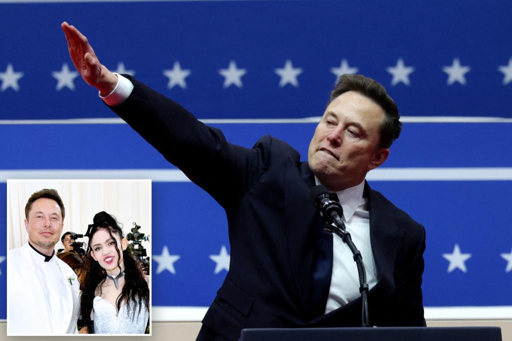 Elon Musk’s ex Grimes ‘happy to denounce Nazi-ism’ to avoid being tied to hate aimed at billionaire