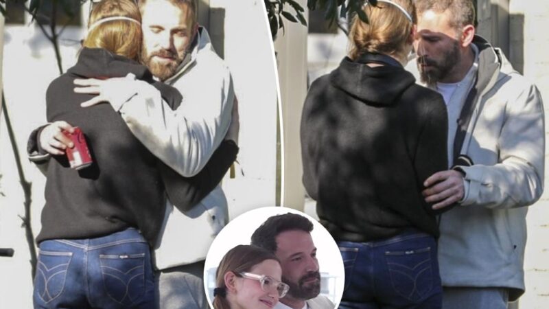 Emotional Ben Affleck warmly hugs daughter Violet after having to evacuate due to Palisades Fire