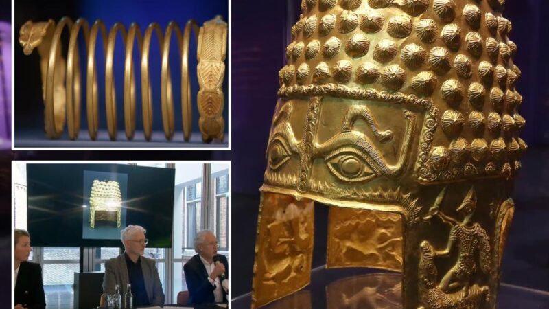 Experts fear thieves will melt 2,400-year-old golden helmet stolen from Dutch museum