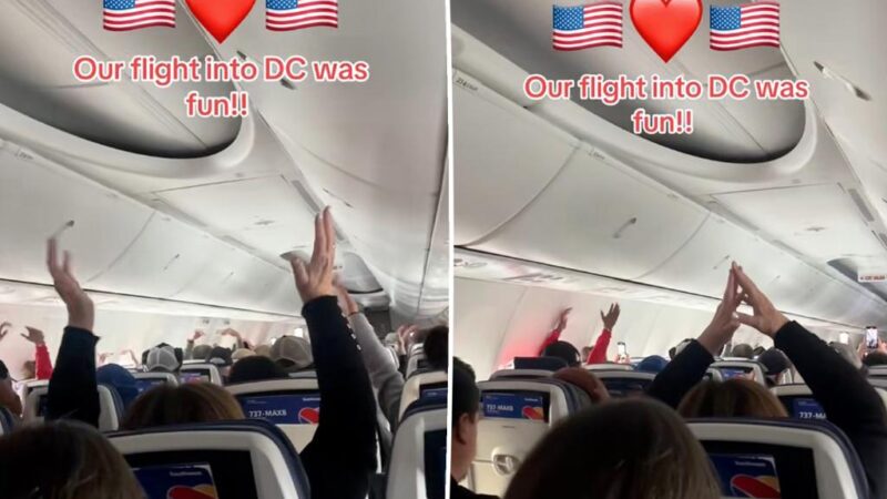 Flight passengers celebrate President Trump by singing ‘YMCA’ in viral video