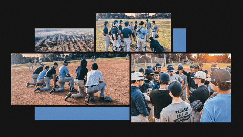 For Palisades High players, baseball offers normalcy amid a charred L.A. landscape