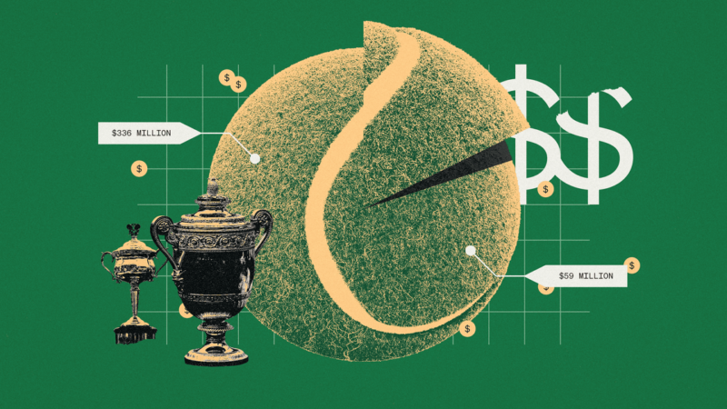 Grand Slam prize money is enormous. The economics of tennis tournaments is complicated