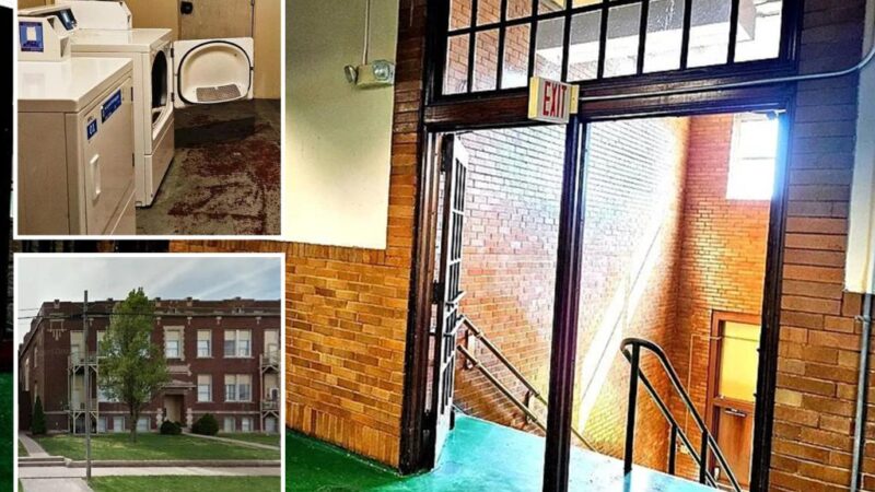 Illinois school-turned-apartment building goes viral over laundry room