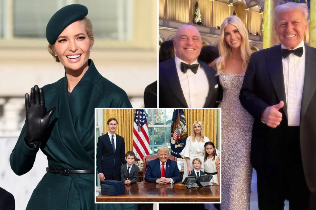 Ivanka Trump praises ‘legends’ Joe Rogan and her father Donald in pre-inauguration picture