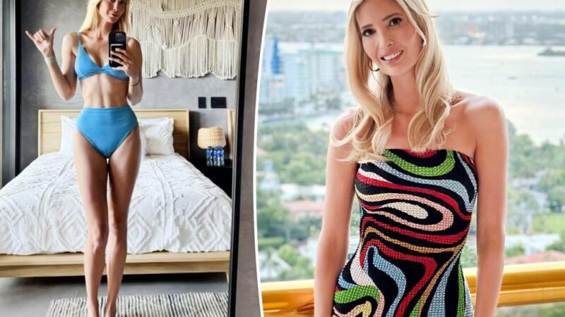 Ivanka Trump shows off her fit figure in a blue bikini in ‘2024 wrapped’ video