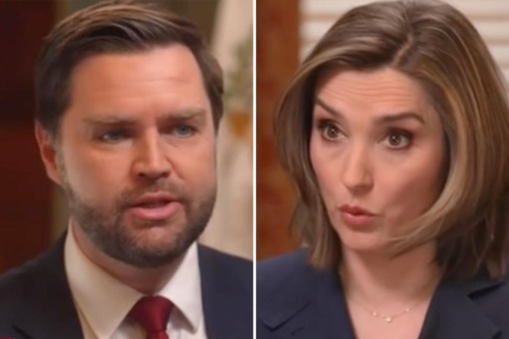 JD Vance clashes with CBS host Margaret Brennan during fiery debate over refugee program