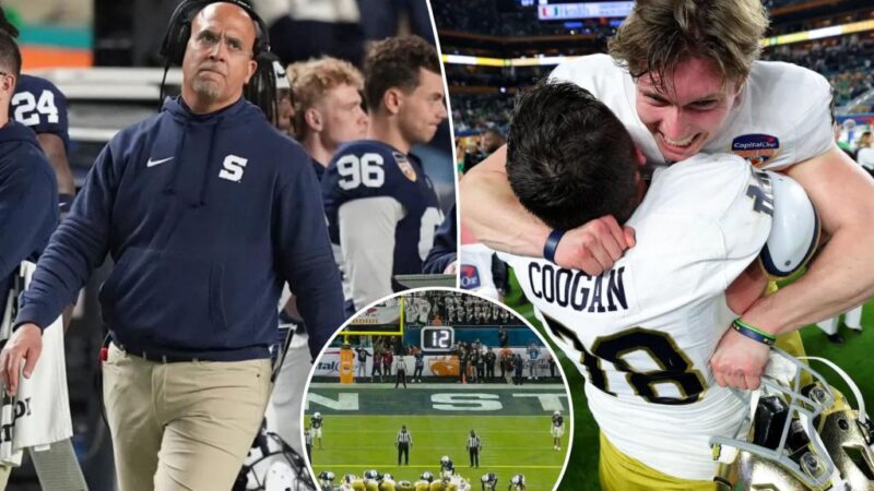 James Franklin ridiculed for bizarre decision on massive Penn State-Notre Dame play