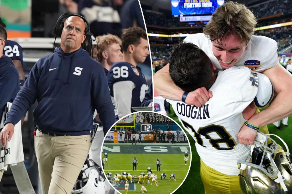 James Franklin ridiculed for bizarre decision on massive Penn State-Notre Dame play