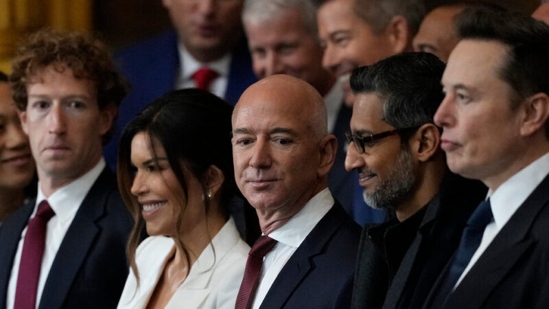 Jeff Bezos, Mark Zuckerberg and Other Billionaires at the Inauguration