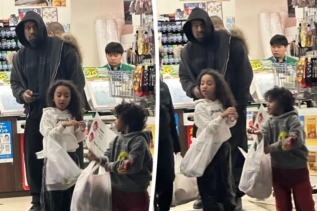 Kanye West reunites with his and Kim Kardashian’s children in Japan