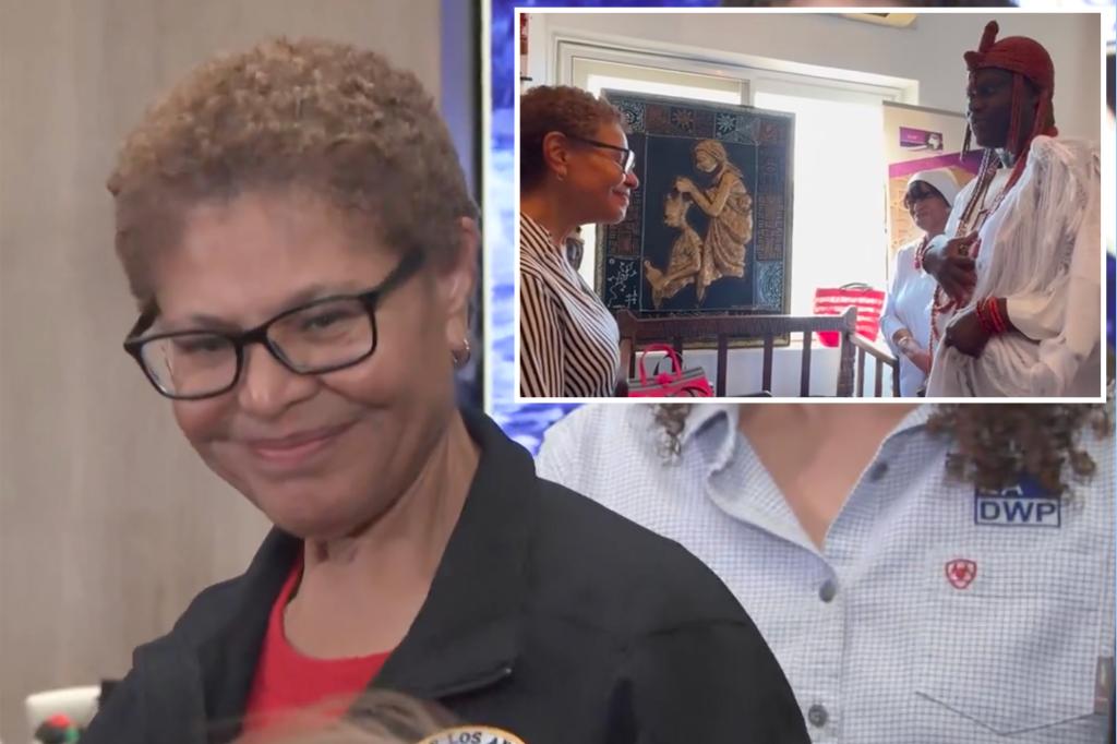 Karen Bass deflects questions about Ghana trip