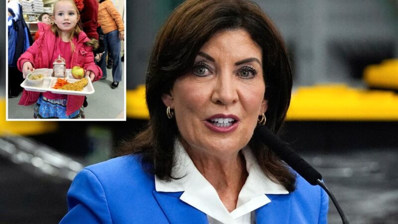 Kathy Hochul does 180 on universal free school lunches after dismal polls— but price tag is a mystery