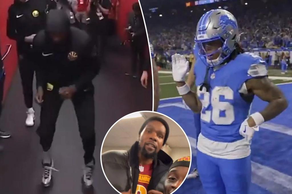 Kevin Durant fires back at Lions’ Jahmyr Gibbs after playoff dance