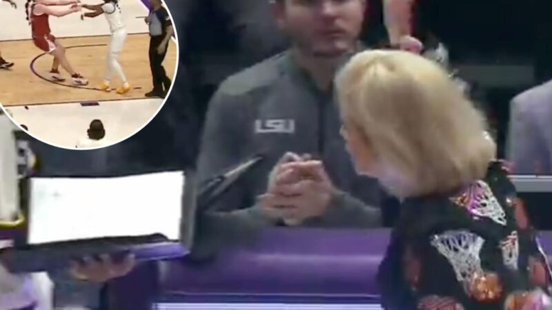 LSU-Oklahoma women’s game gets wild with shoves, ejections and Kim Mulkey’s clipboard slap