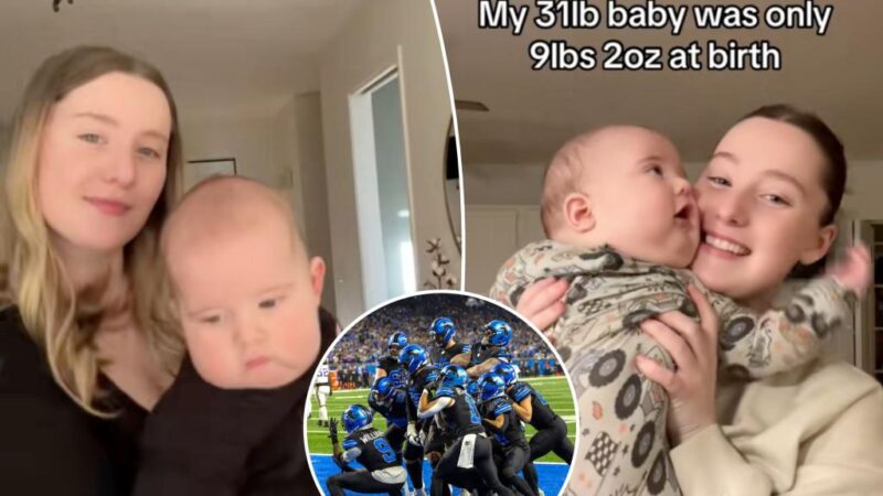 Lions send hilarious TikTok message to viral 31-pound baby