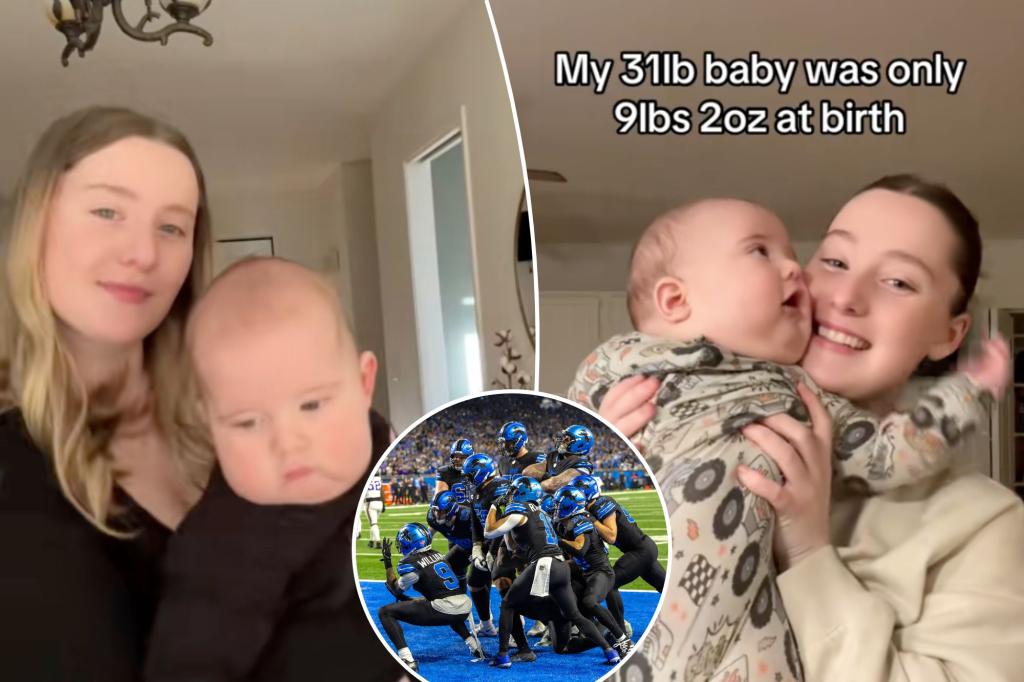 Lions send hilarious TikTok message to viral 31-pound baby