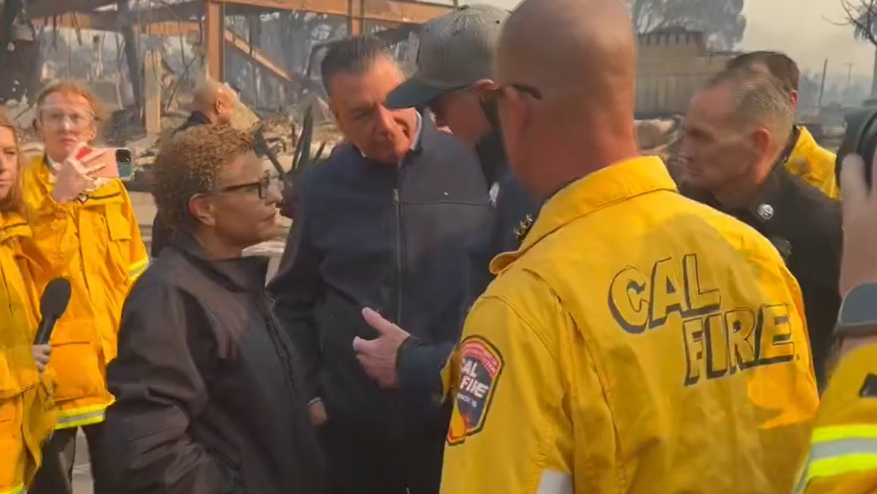 Los Angeles Mayor Karen Bass scrutinized as California wildfires rage