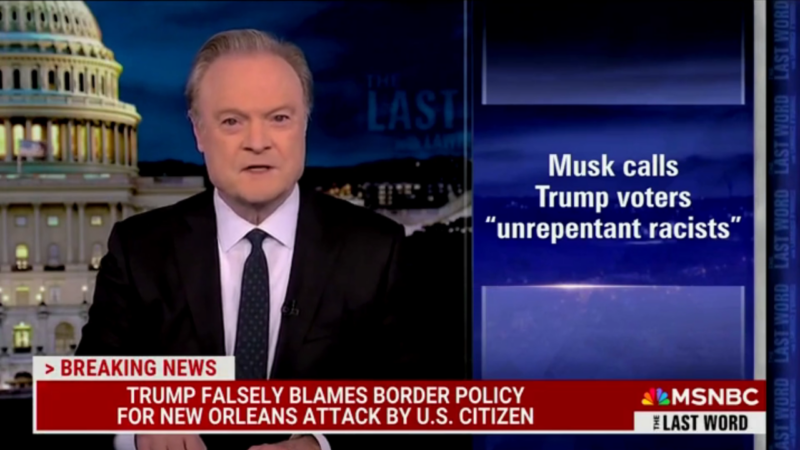 MSNBC host claims greater terror threat from US military than illegal immigrants