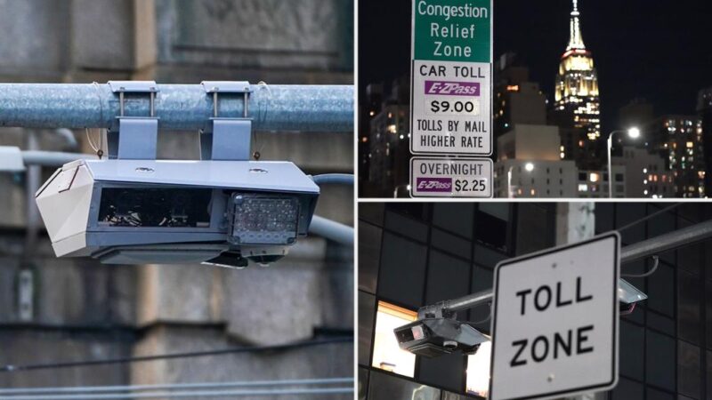 MTA holds cheery ceremony to unveil congestion pricing signs — hours before drivers are set to feel the pinch