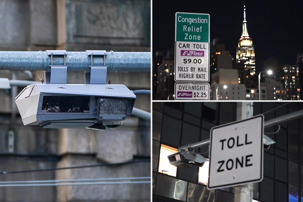 MTA holds cheery ceremony to unveil congestion pricing signs — hours before drivers are set to feel the pinch