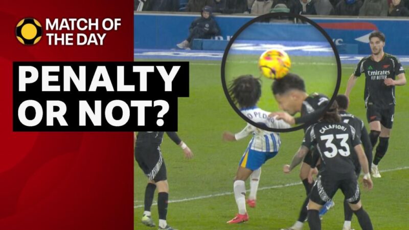 Match of the Day: Was Brighton penalty v Arsenal harsh?