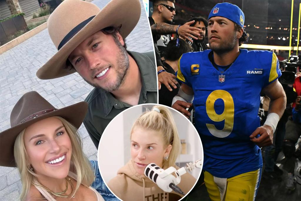 Matthew Stafford’s wife Kelly reveals Rams QB played injured