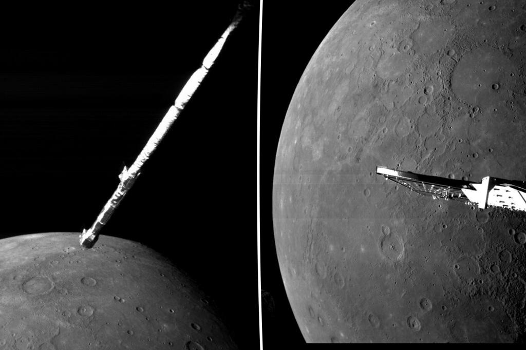 Mercury may have frozen water in craters, spacecraft flyby shows