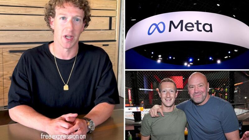 Meta employees rip Mark Zuckerberg over fact-checking, Dana White