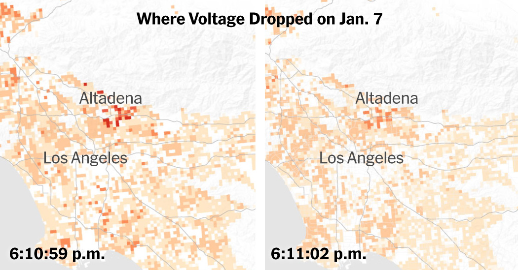 New Data Shows Major Electrical Disruption Ahead of Eaton Fire