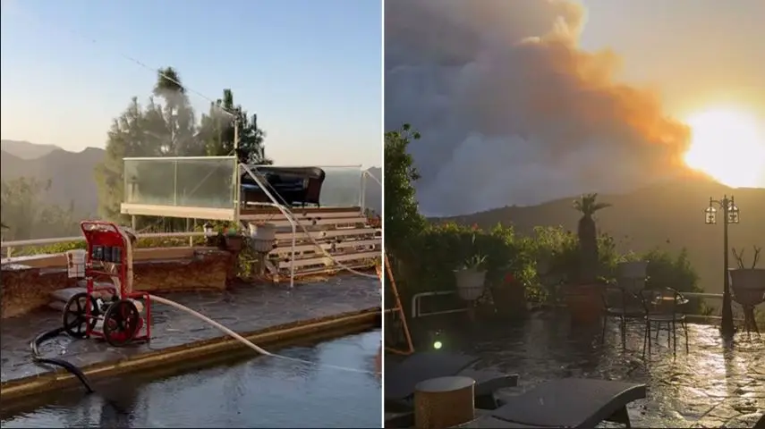 Palisades home saved from wildfire in part due to swimming pool pump system