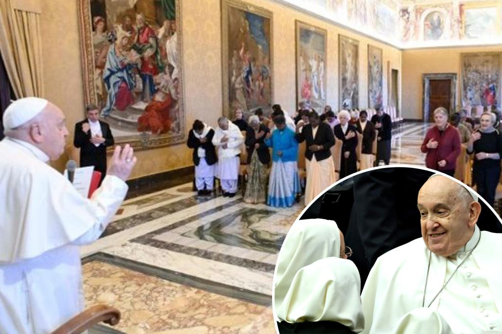 Pope Francis tells group nuns not to ‘gossip’ and to be more ‘friendly and loving’ during rant