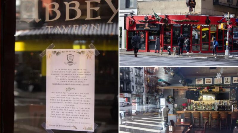 Popular NYC sports bar Abbey Tavern closes after rent deal falls through