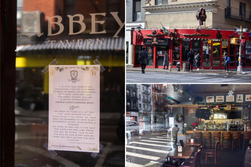 Popular NYC sports bar Abbey Tavern closes after rent deal falls through