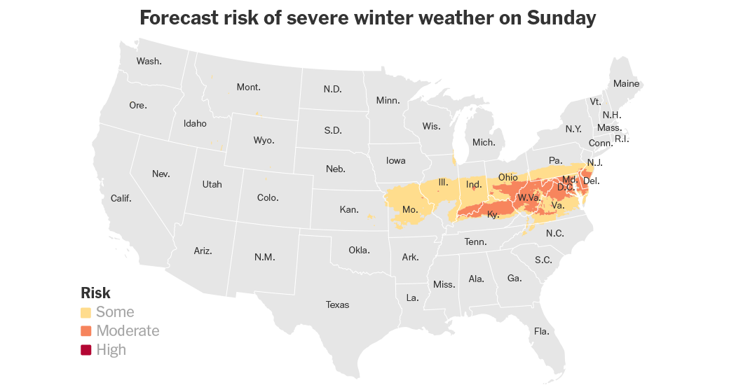 Potent Storm Blasts Parts of U.S. With Sleet, Snow and Freezing Rain