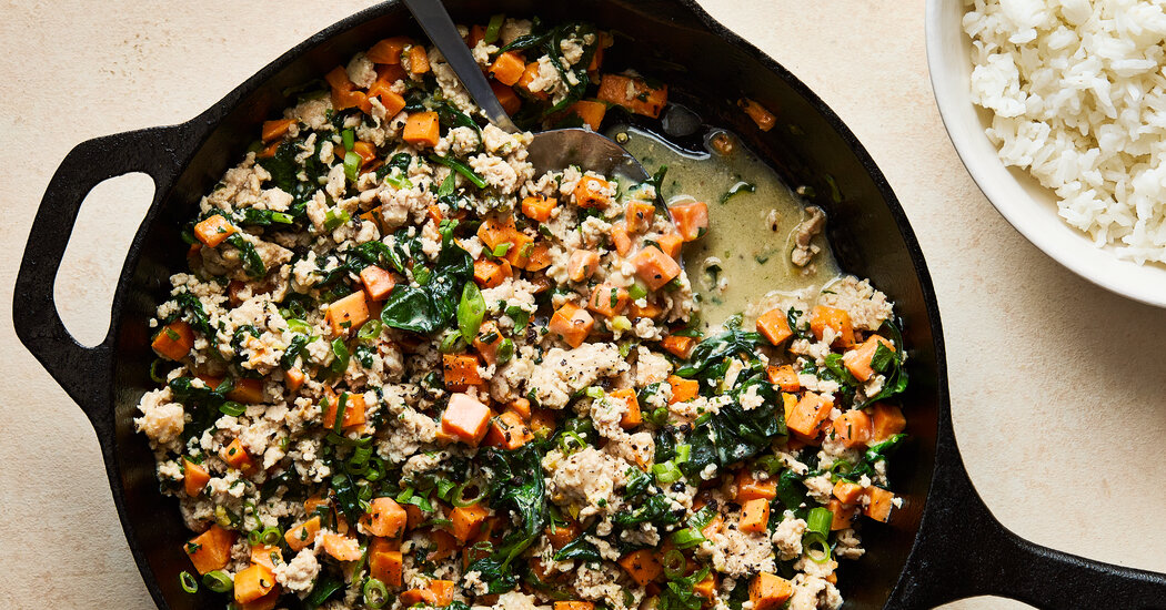 Quick and Cozy Fragrant Coconut Chicken and Sweet Potato