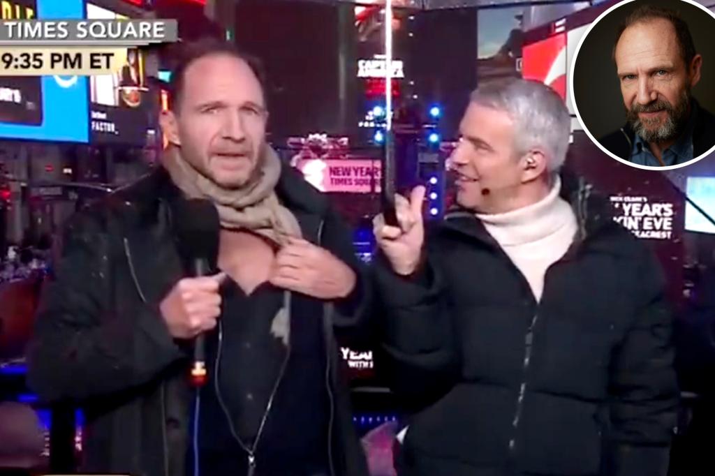 Ralph Fiennes recites ‘very demure, very mindful’ on New Year’s Eve