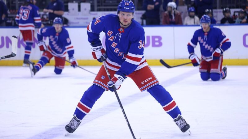 Rangers’ Arthur Kaliyev still getting up to speed with new team