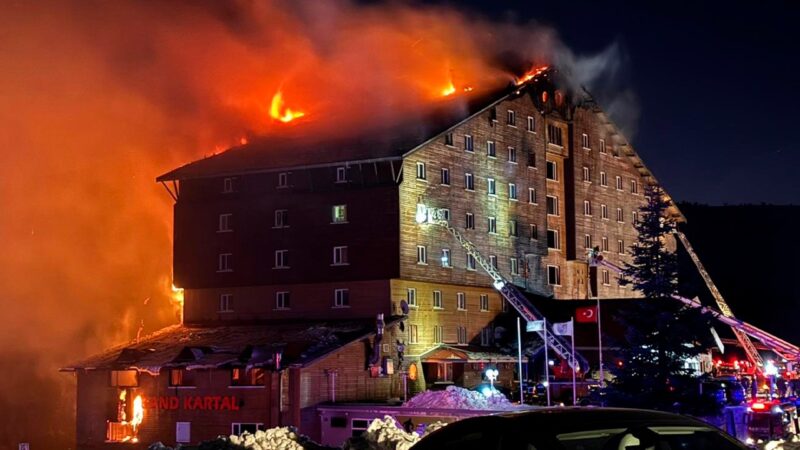 Scores killed after flames engulf hotel at popular Turkish ski resort