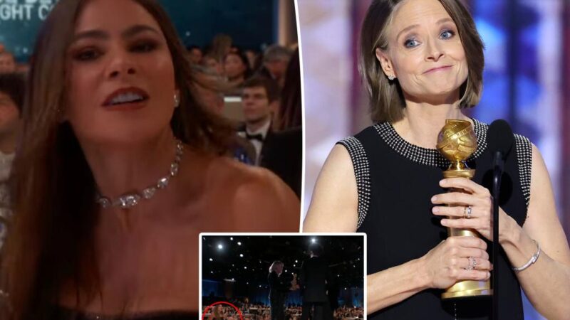 Sofia Vergara heckles Jodie Foster at 2025 Golden Globes