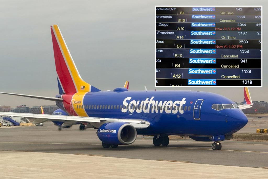 Southwest Airlines sued by feds over chronically delayed flights