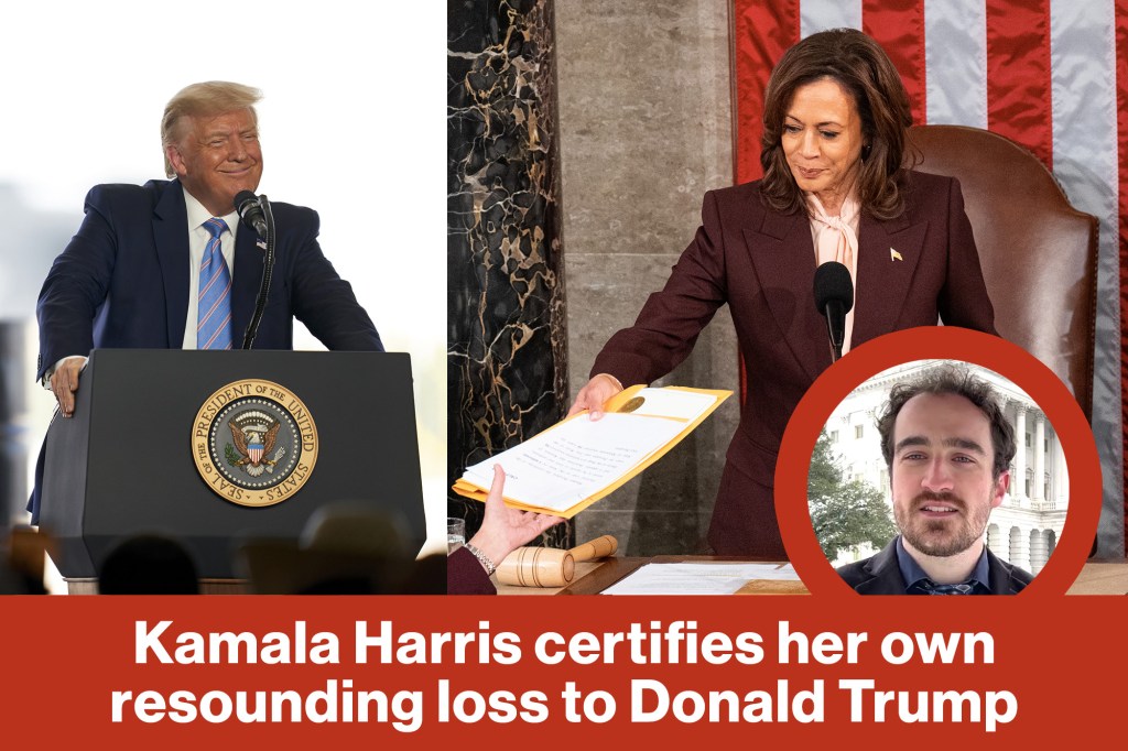 Kamala Harris certifies her own resounding loss to Donald Trump | Reporter Replay (Video)