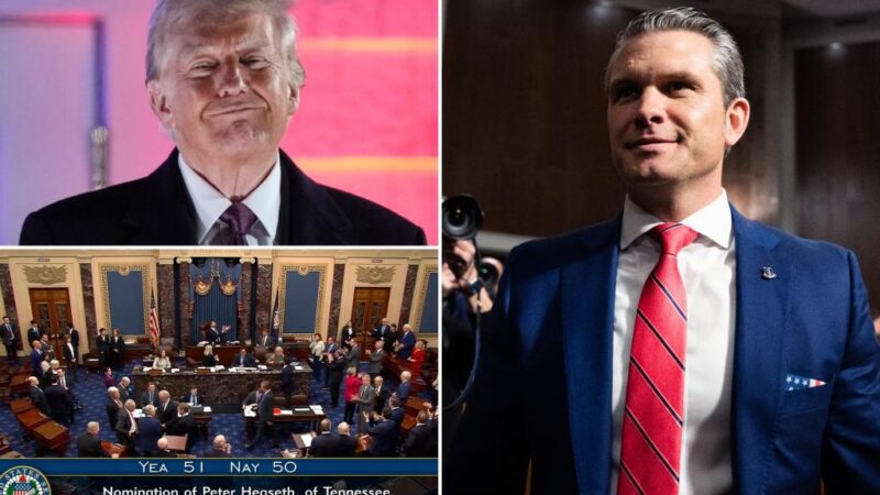 Trump, Republicans celebrate Pete Hegseth’s defense secretary confirmation