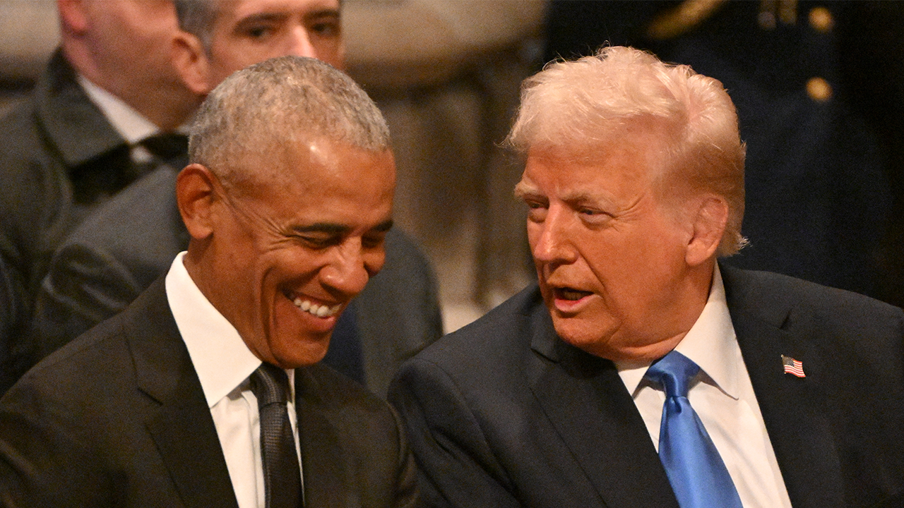 Trump and Obama share friendly moment at Carter’s funeral, lights up social media