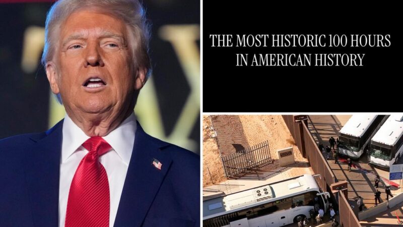 Trump highlights ‘most historic’ 100 hours in office in new video