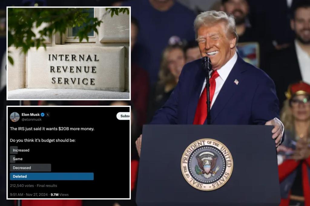 Trump mulling fate of nearly 90,000 newly hired IRS agents
