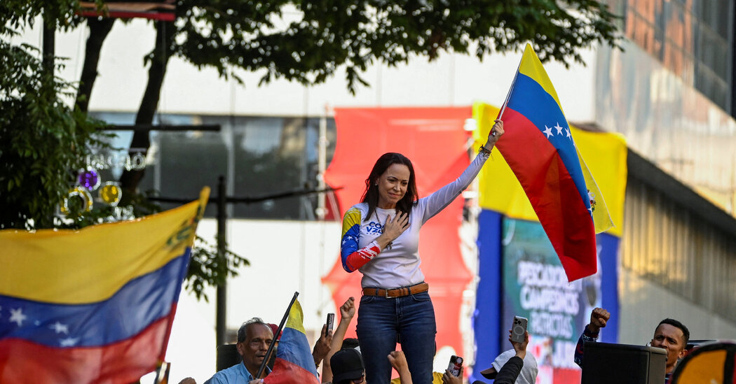 Venezuela’s Opposition Leader, Maria Corina Machado, Detained at Protest