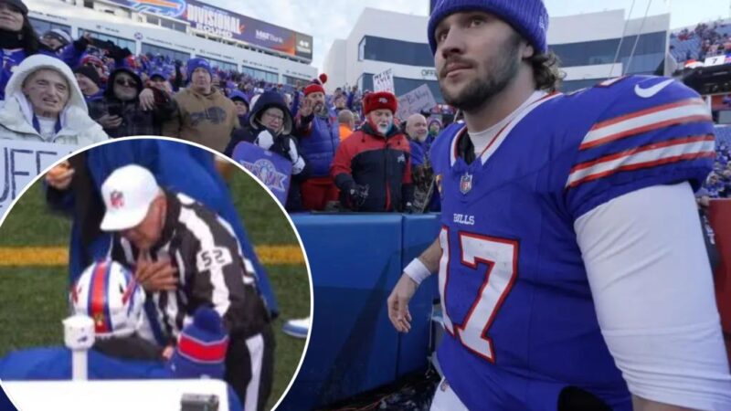 Viral Josh Allen-referee interaction wasn’t what it looked like