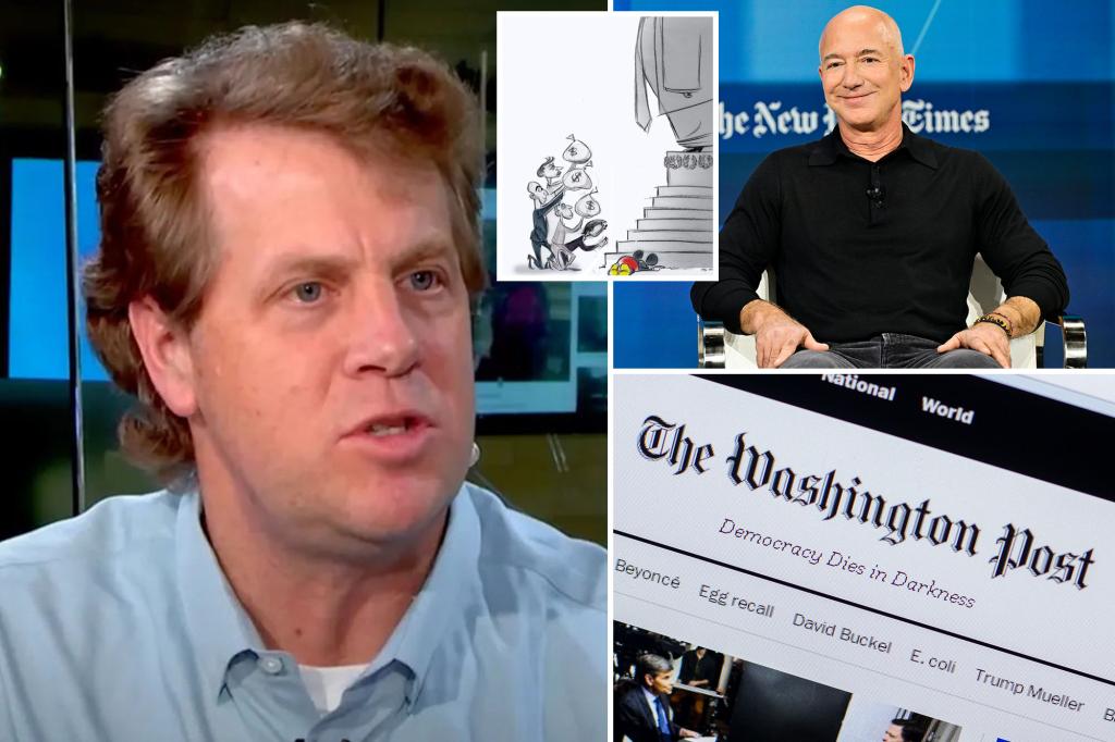 Washington Post media critic blasts his own paper for keeping mum over spiking anti-Bezos cartoon